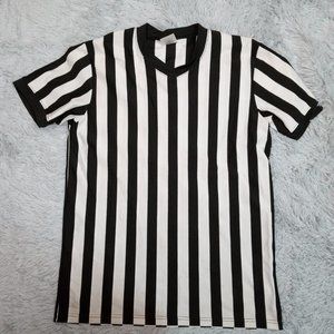 Dicks Sporting Goods Mens Shirt Tee Black White M Referee Umpire Official Medium
